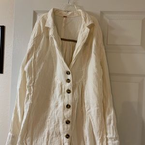 Free People cotton gauze shirt EUC size XS